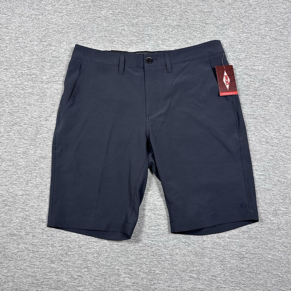 7 Diamonds Momentum Performance Shorts Mens 32 Blue Chino Active Golf NEW